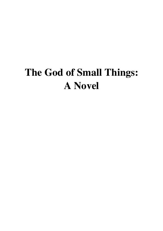 The God Of Small Things Book Pdf
